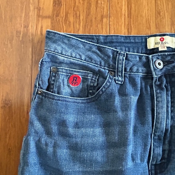 Red Jeans NYC Blue Jeans Denim Pants Size 7/8 - Picture 4 of 6